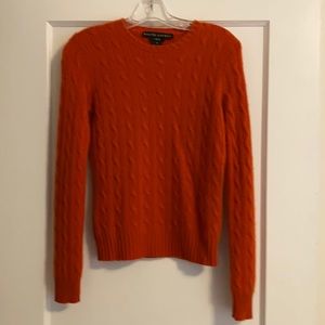 Ralph Lauren orange cashmere sweater
